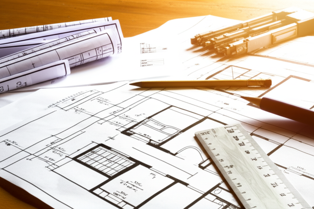 건축 설계 도면 작업