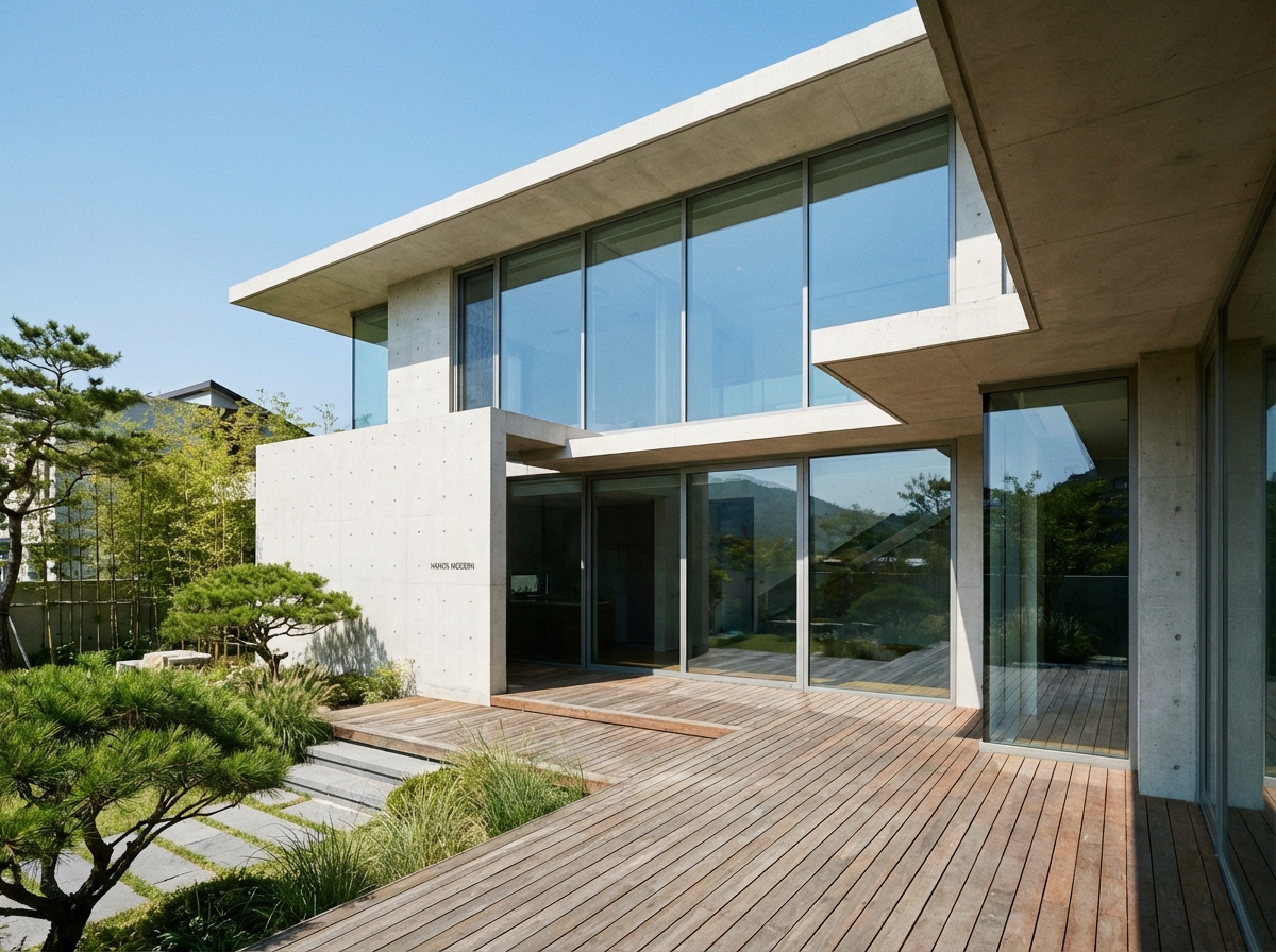 현대 주거 건축 외관